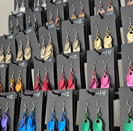 Scale Drop Earrings