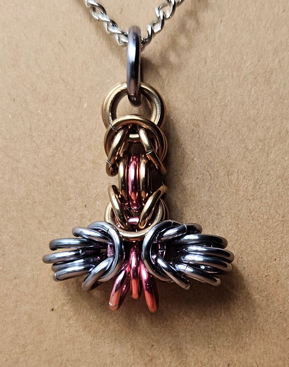 Chainmaille Mjolnir Pendant