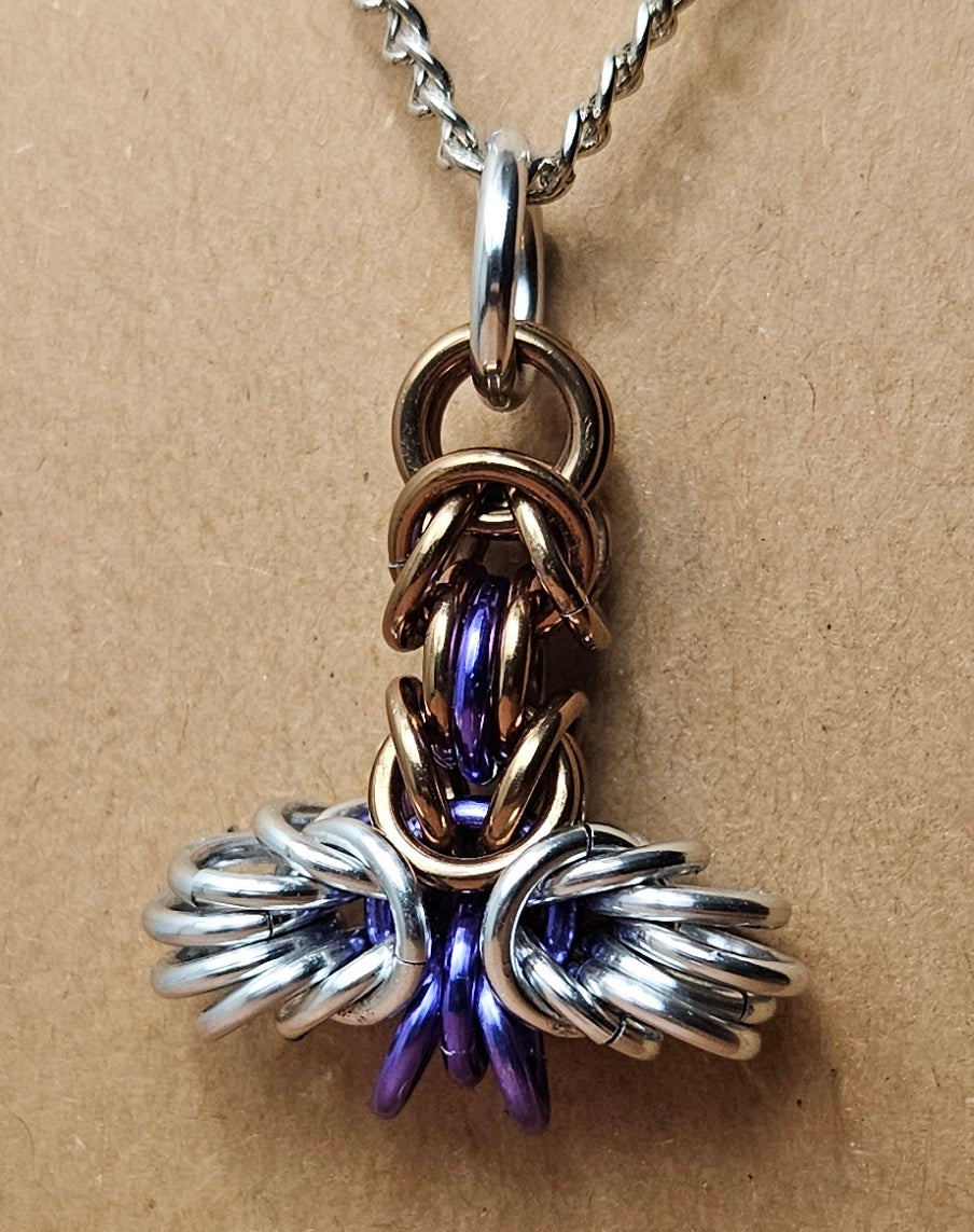 Chainmaille Mjolnir Pendant