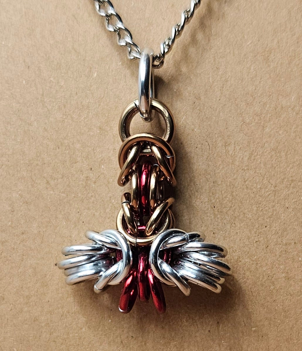 Chainmaille Mjolnir Pendant